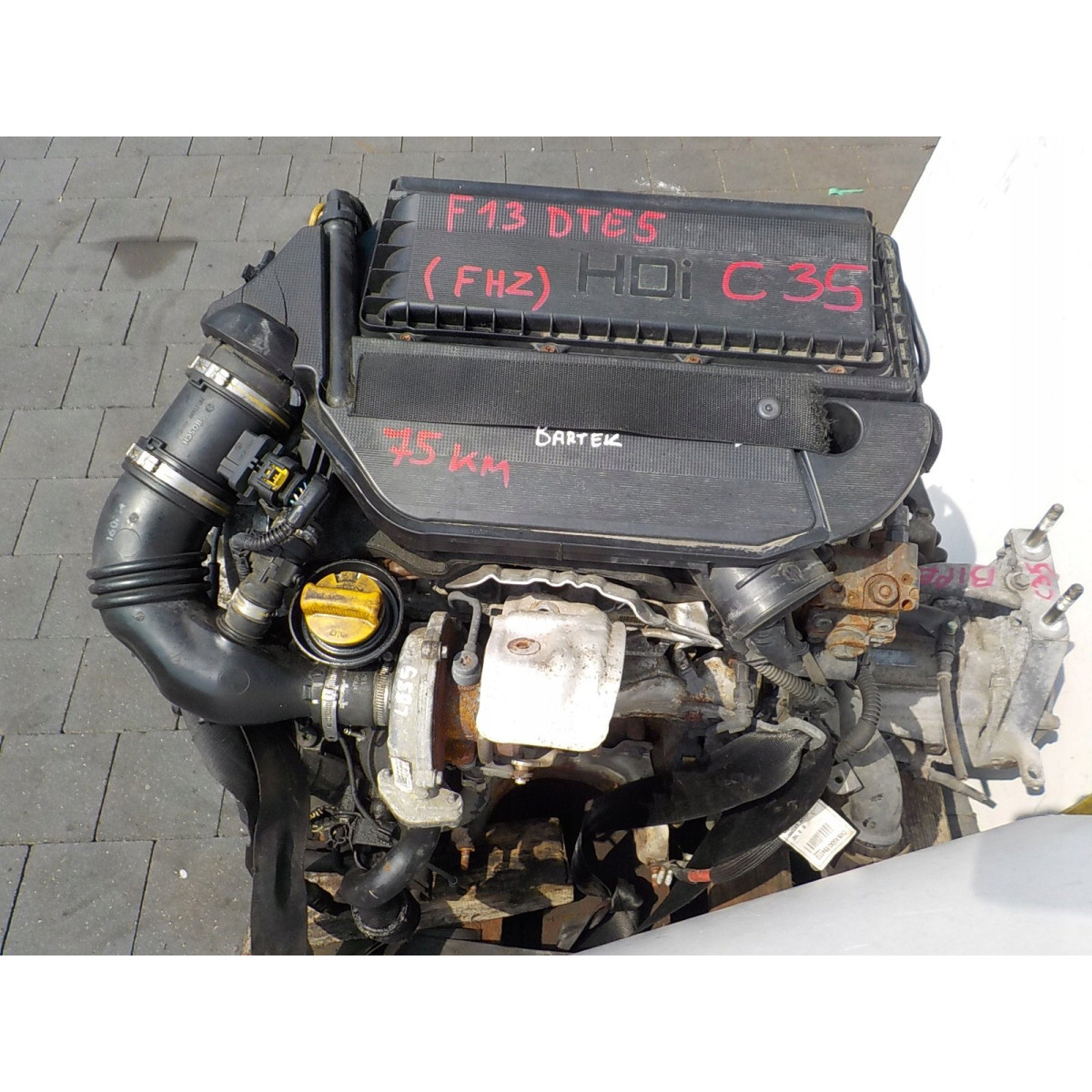 Двигатель Citroen NEMO 1.3 HDi 75 FHZ (F13DTE5) FHZ F13DTE5 в