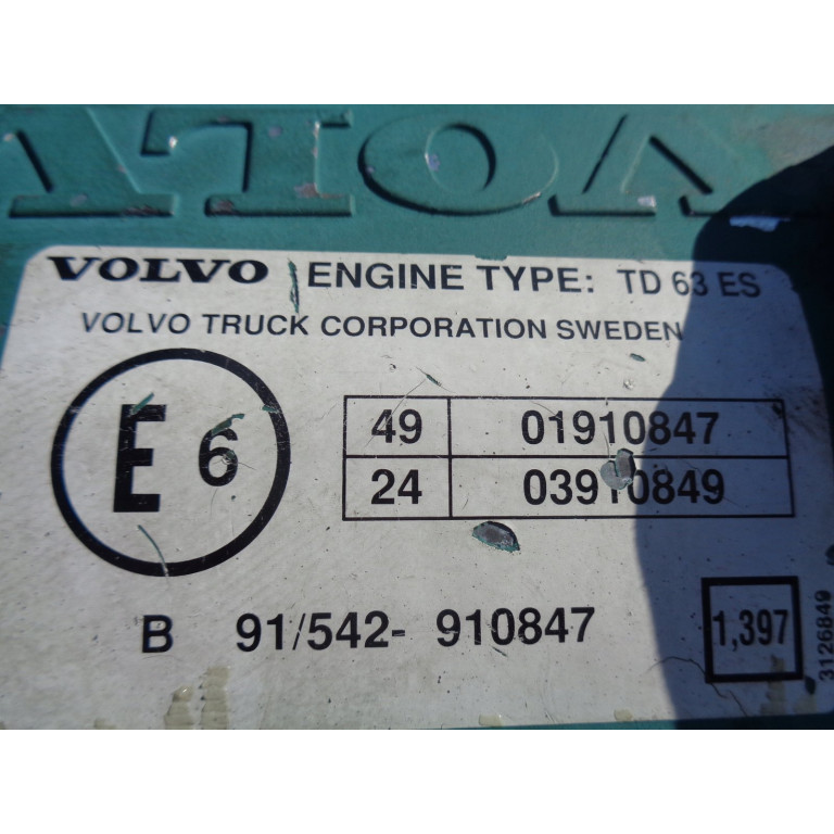Двигун Volvo FL 6 FL 608 TD 63 ES