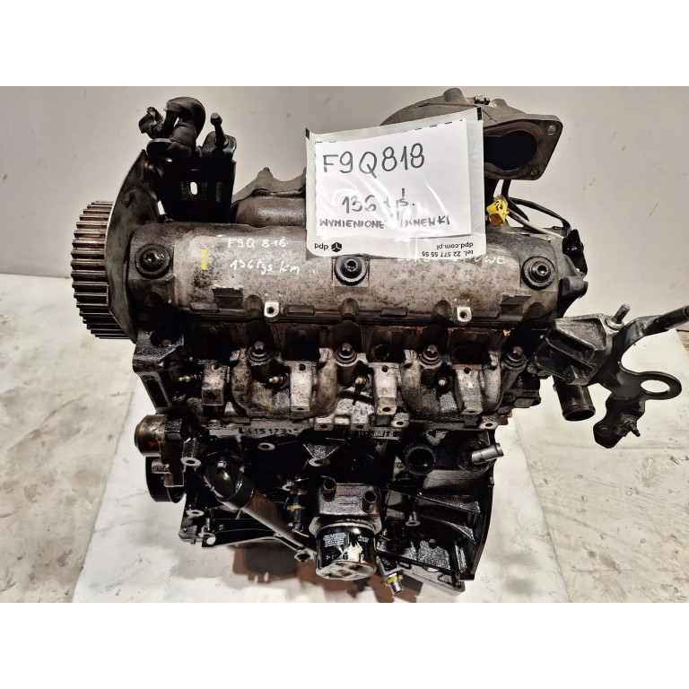 Двигун Renault MEGANE II 1.9 dCi F9Q 818 F9Q818
